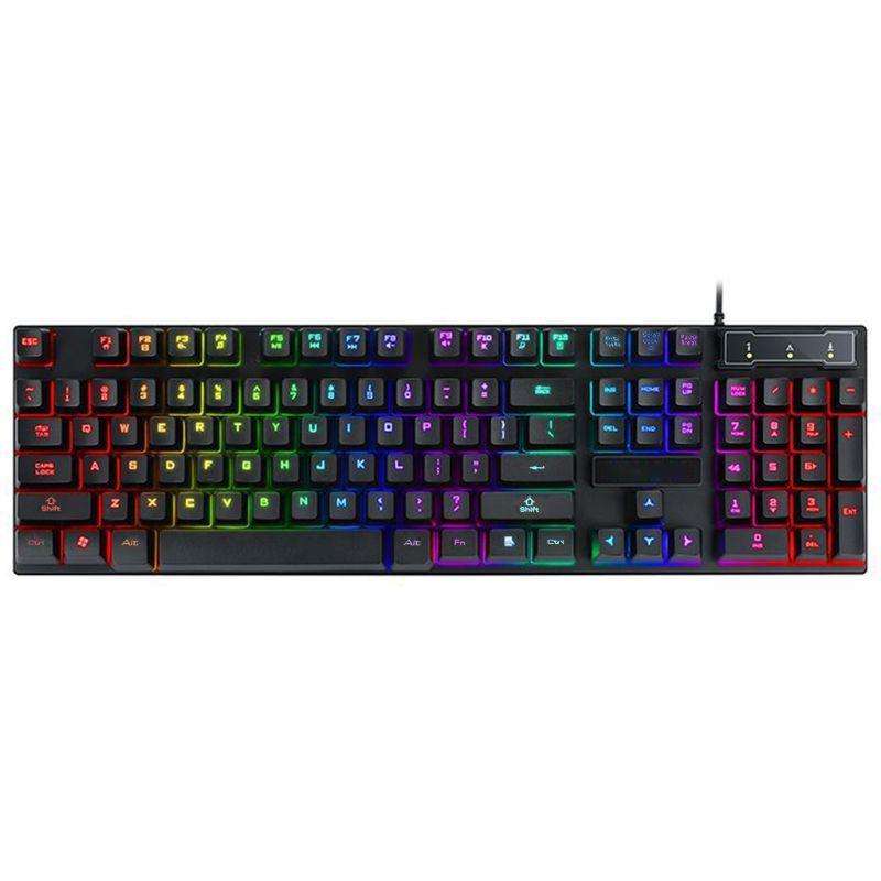 Teclado gamer mecânico com fio (rgb)